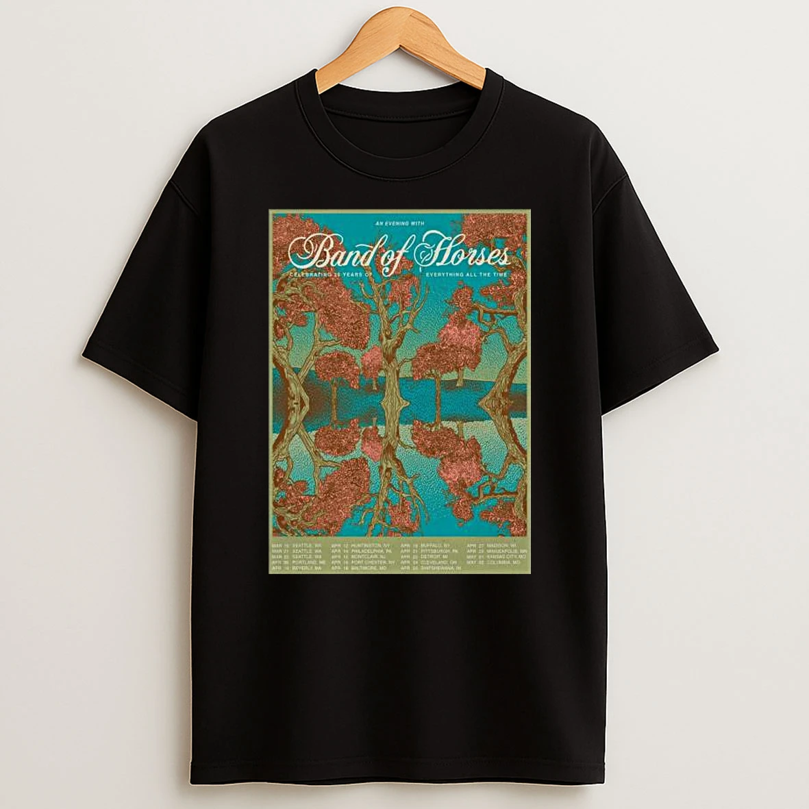 Band Of Horses Everything All The Time Tour T Shirt