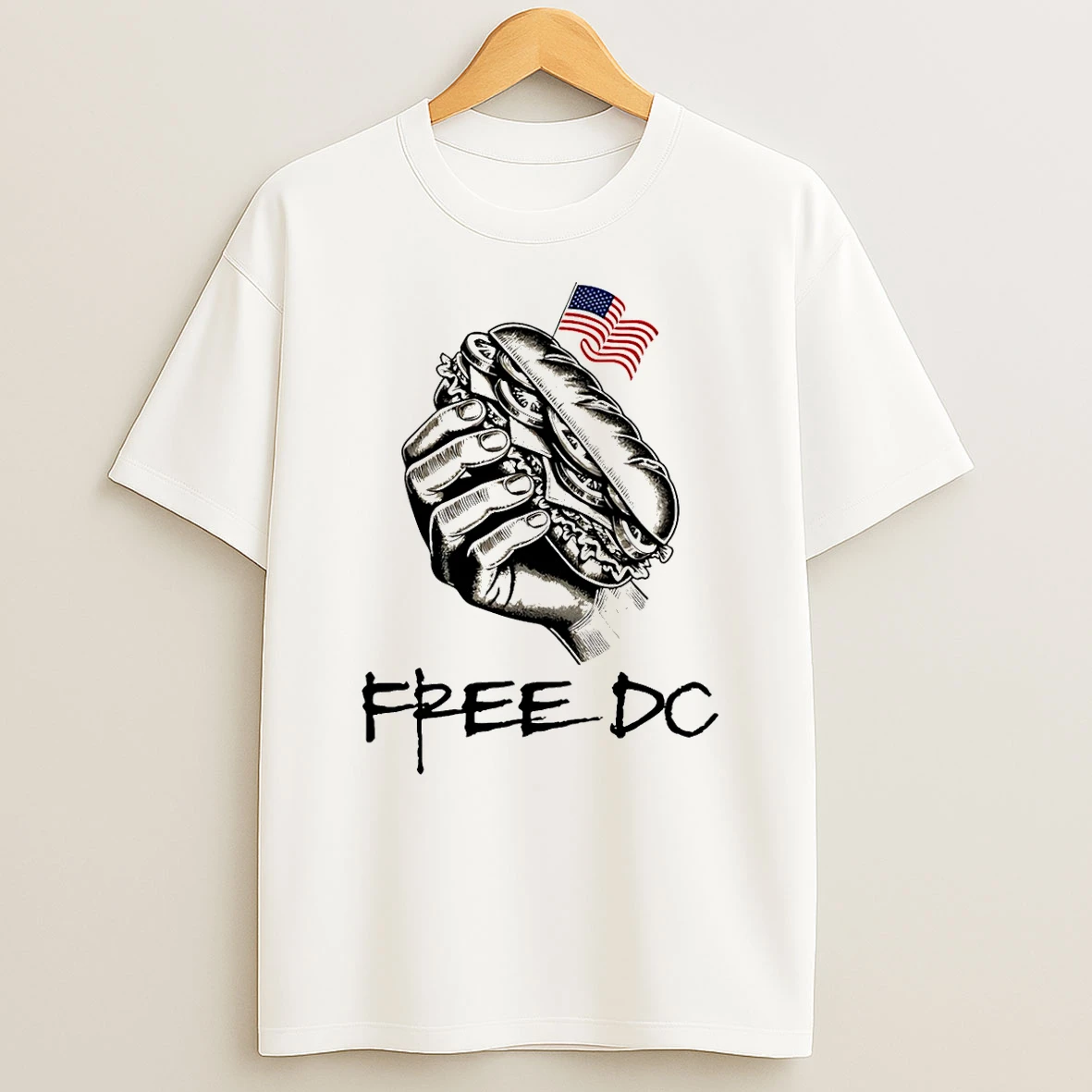 Banksy Inspired Sandwich Thrower Free Dc T Shirt
