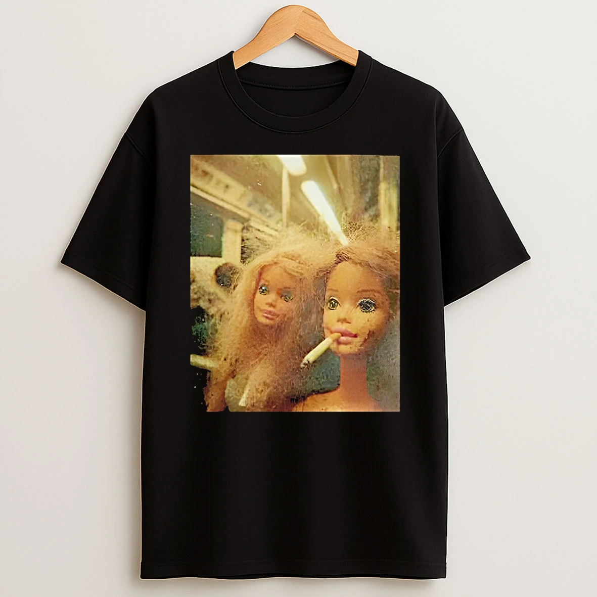 Barbie Funny Distressed Doll Smoking Meme T Shirt