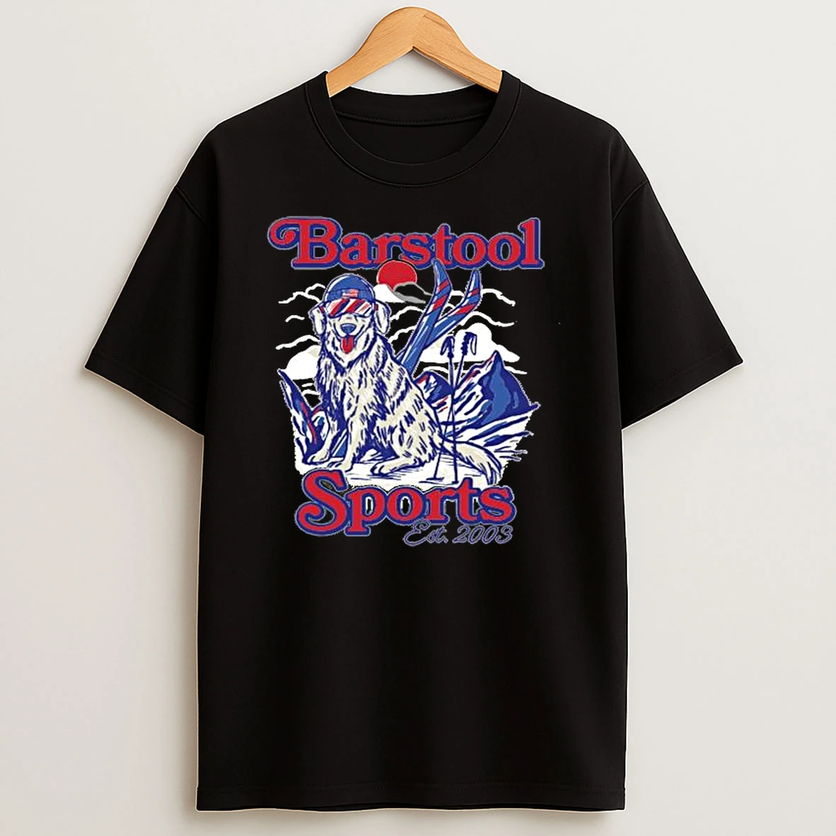 Barstool Sports Dog Ski Mountain Est 2003 T Shirt