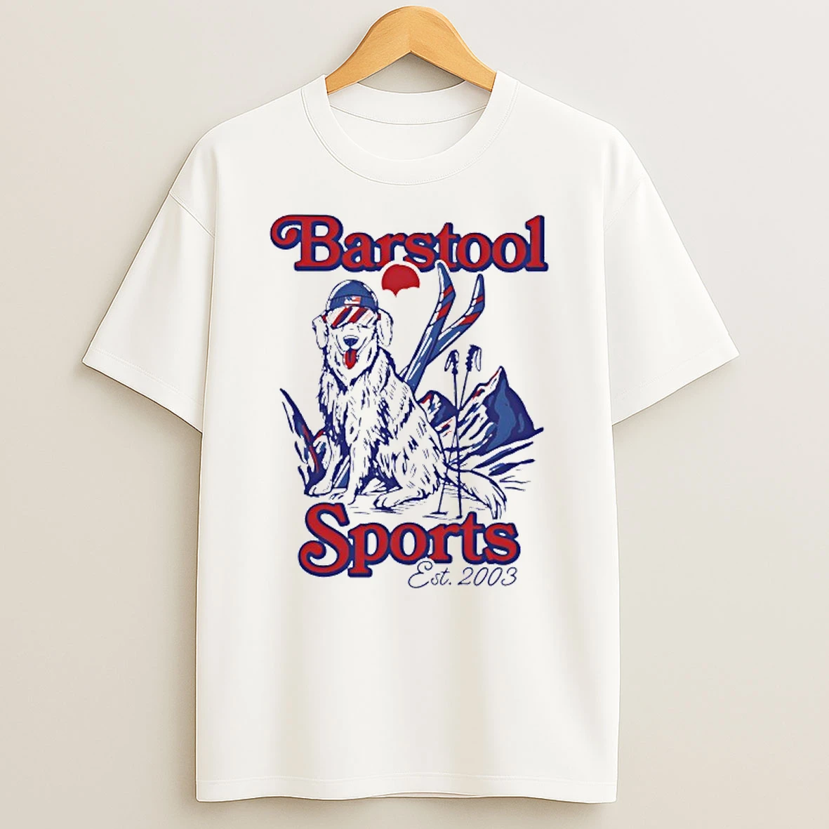 Barstool Sports Dog Ski Mountain T Shirt