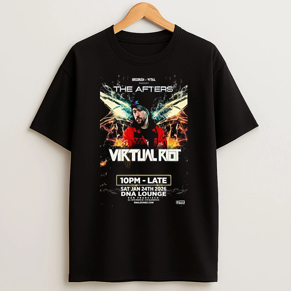Bass Rush Jan 24 2026 Dna Lounge San Francisco T Shirt