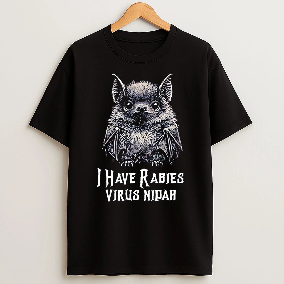 Bat I Have Rabies Virus Nipah Vintage T Shirt