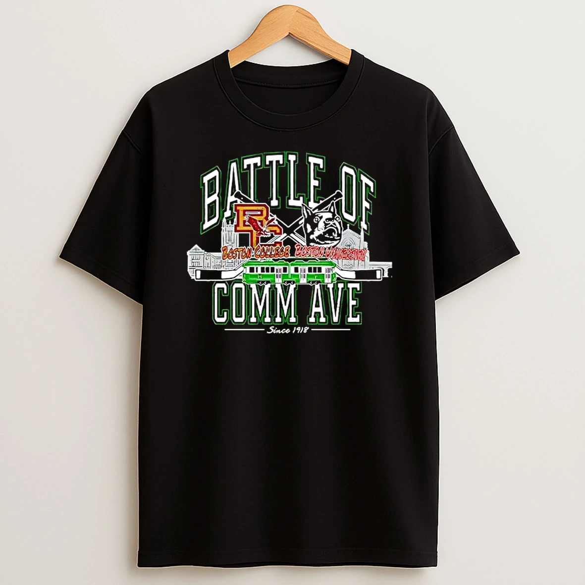 Battle Of Comm Ave Boston College And Boston University Since 1918 T Shirt