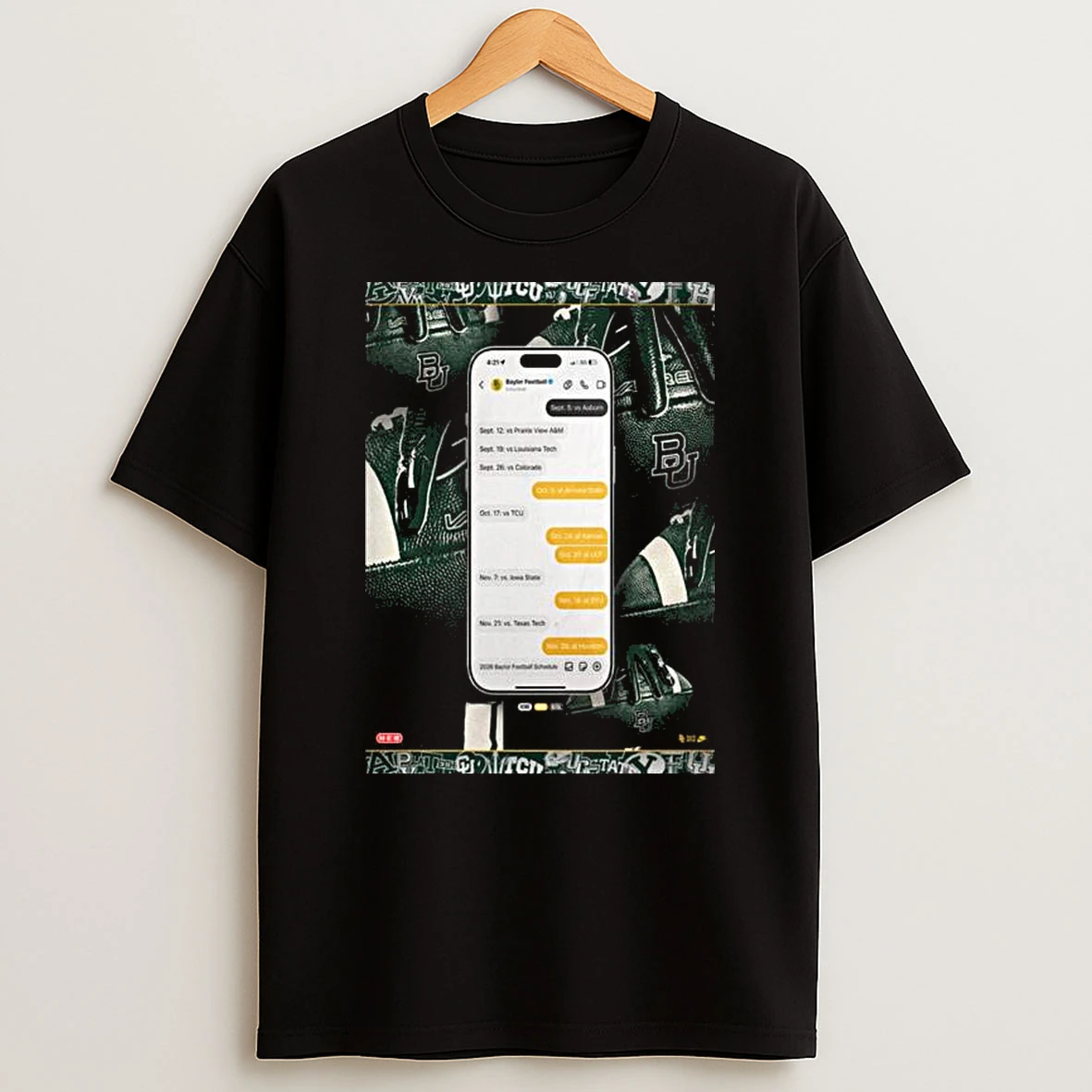 Baylor Bears Football Football Ncaa Schedule Season 2026 T Shirt