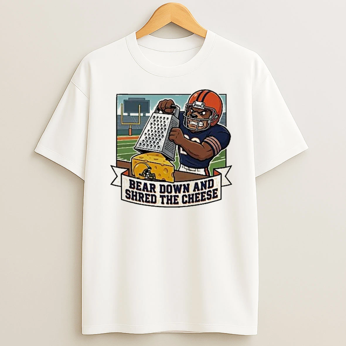 Bear Down And Shred The Cheese T Shirt
