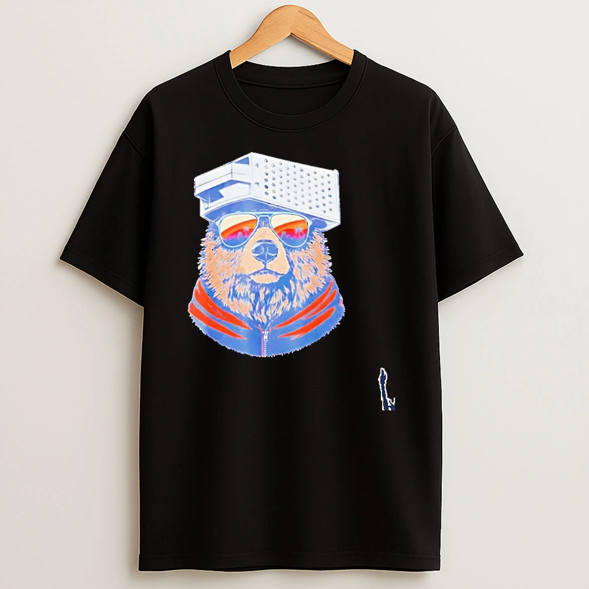 Bear With Cheese Grater Hat And Sunglasses T Shirt