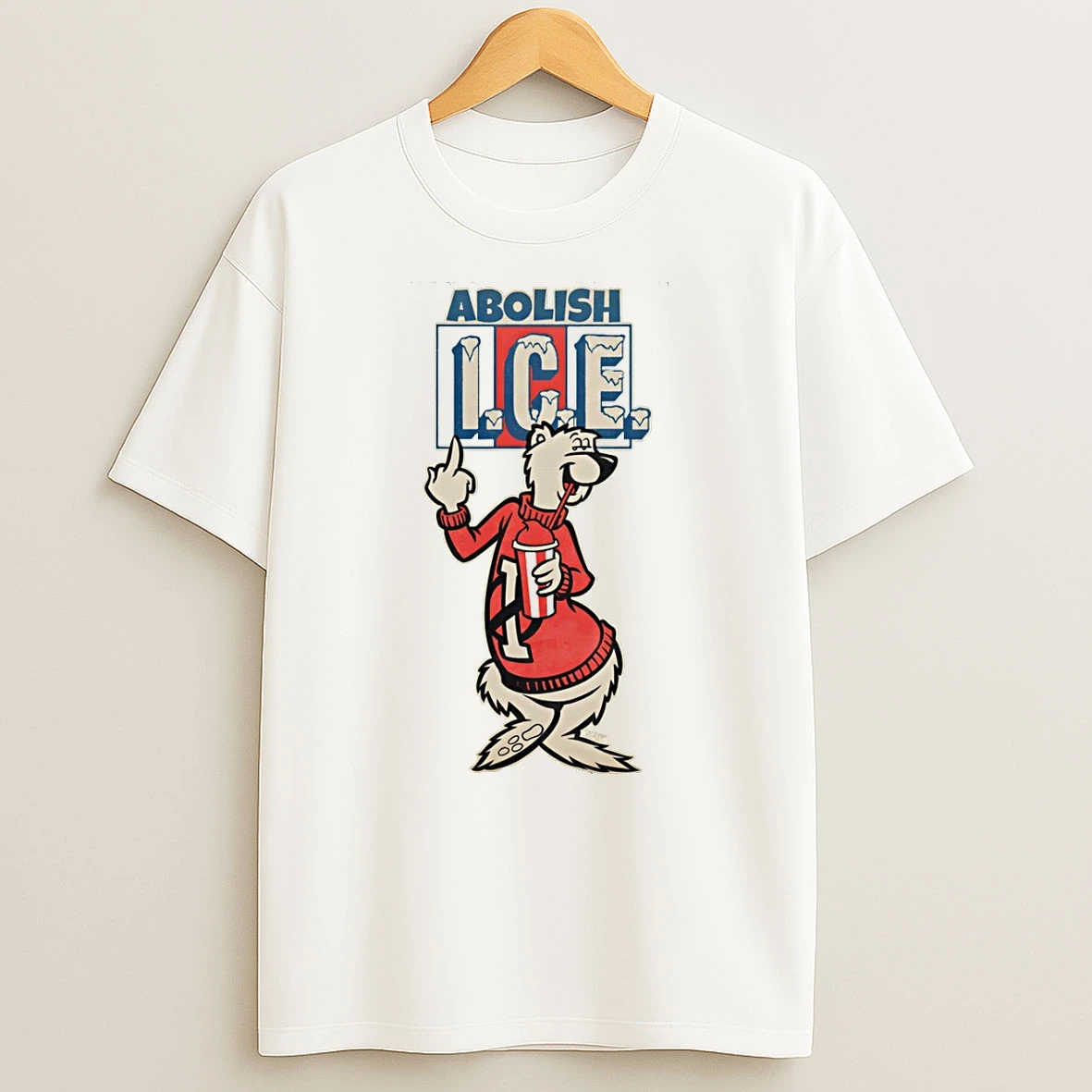 Bears Middle Finger Abolish Ice Vintage T Shirt