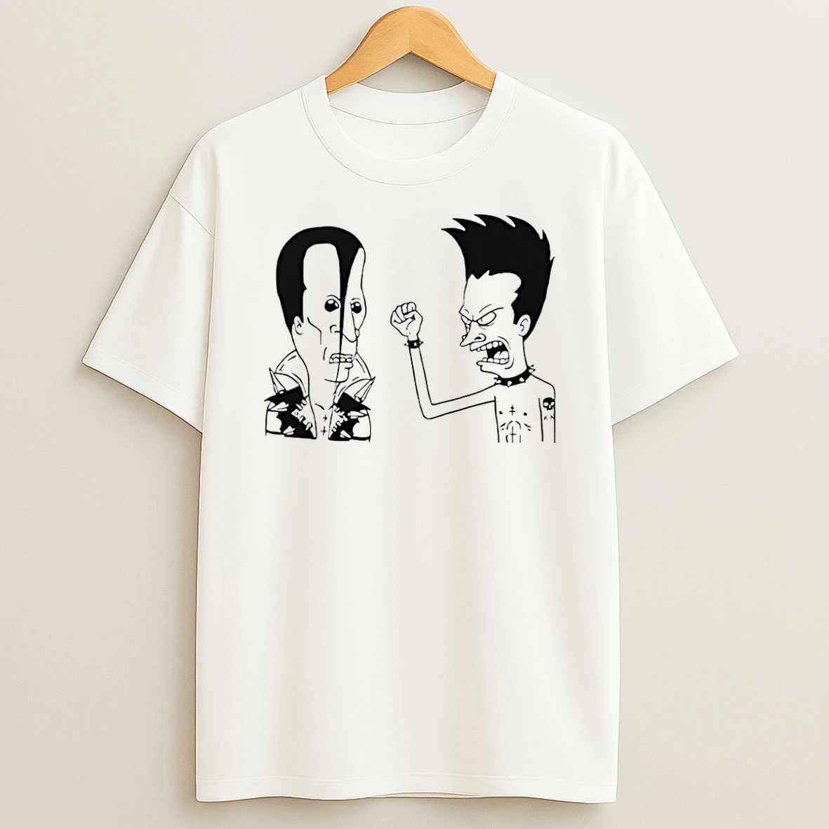 Beavis And Butthead Misfits Paint T Shirt