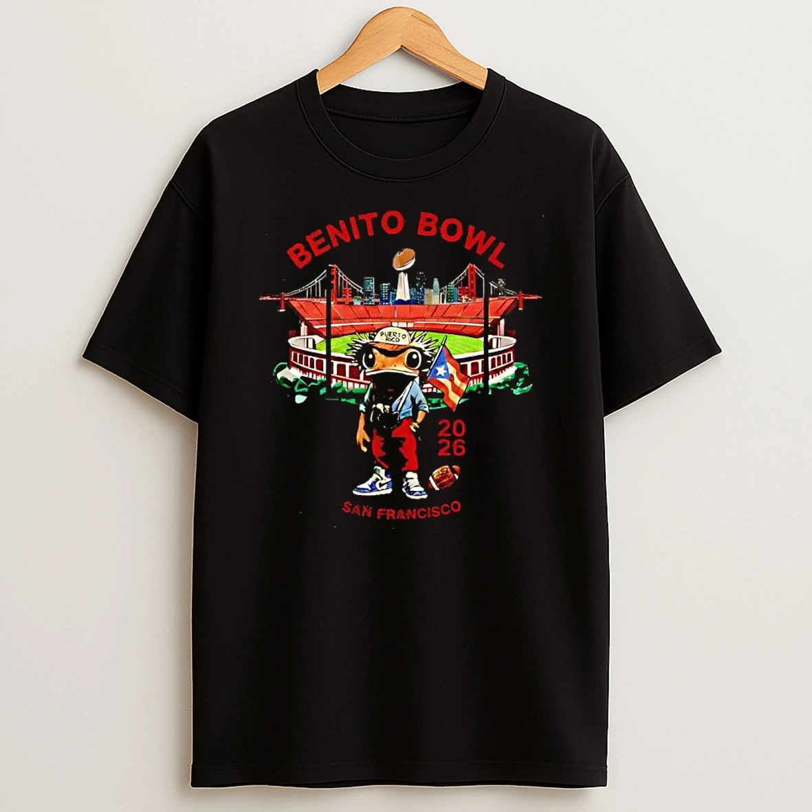 Benito Bowl 2026 Vintage Washed Graphic T Shirt
