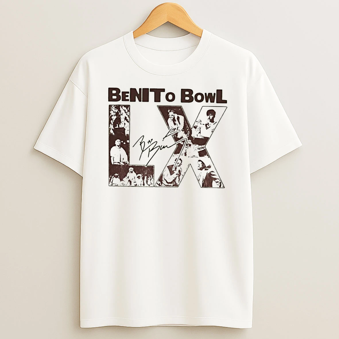 Benito Bowl Bad Bunny 2026 Signature T Shirt