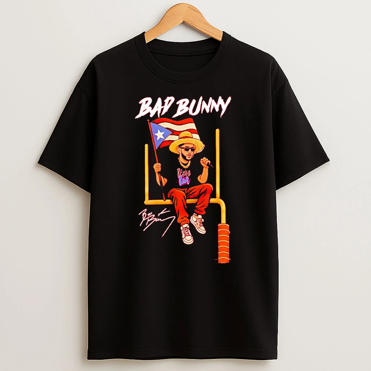 Benito Bowl Bad Bunny Puerto Rico Flag 2026 Halftime Show Signature T Shirt