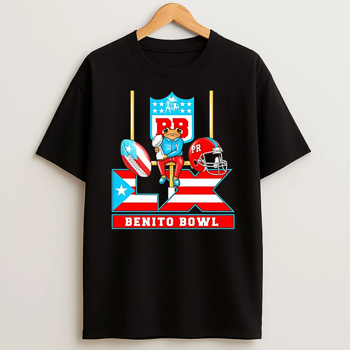 Benito Bowl Half Time Show American Football Game T Shirt