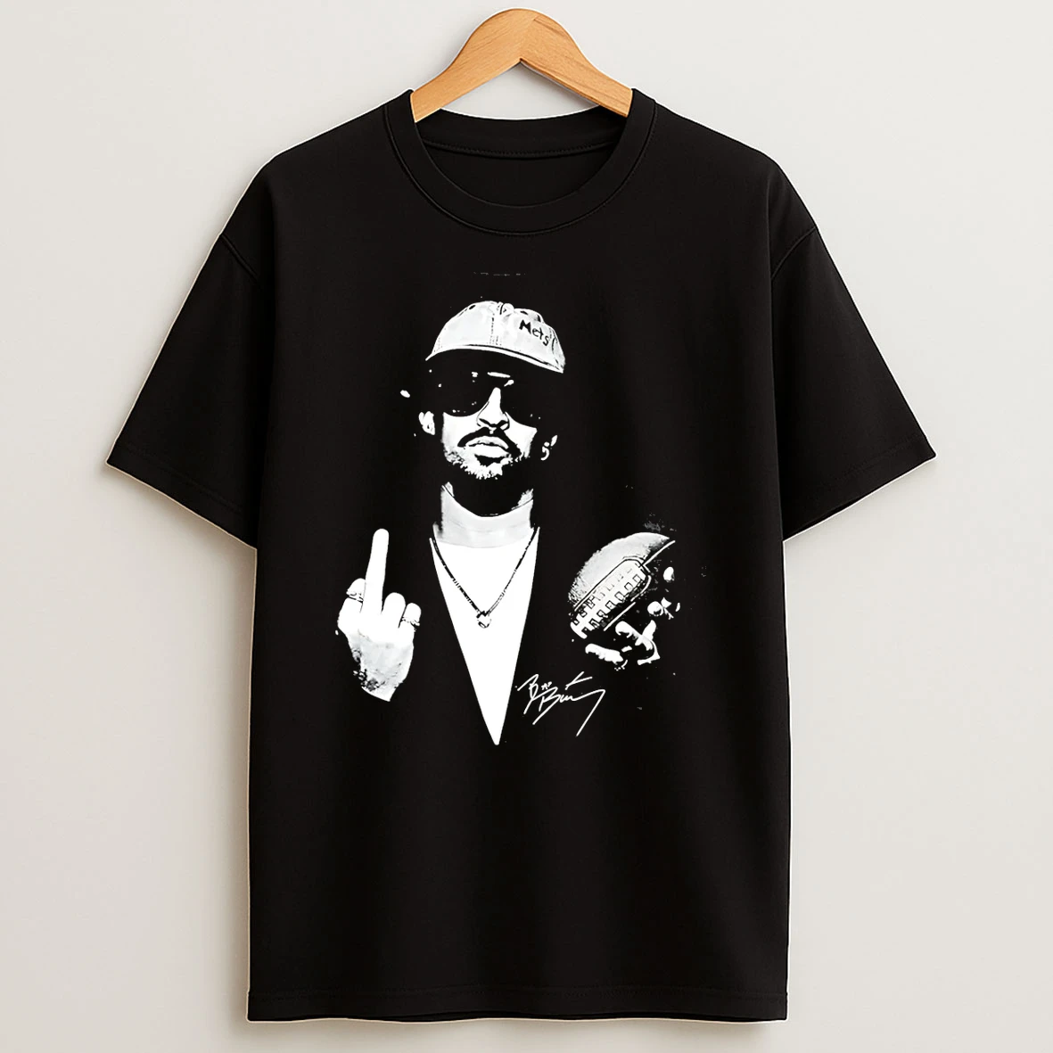 Benito Bowl Middle Finger Super Bowl 2026 Lx T Shirt