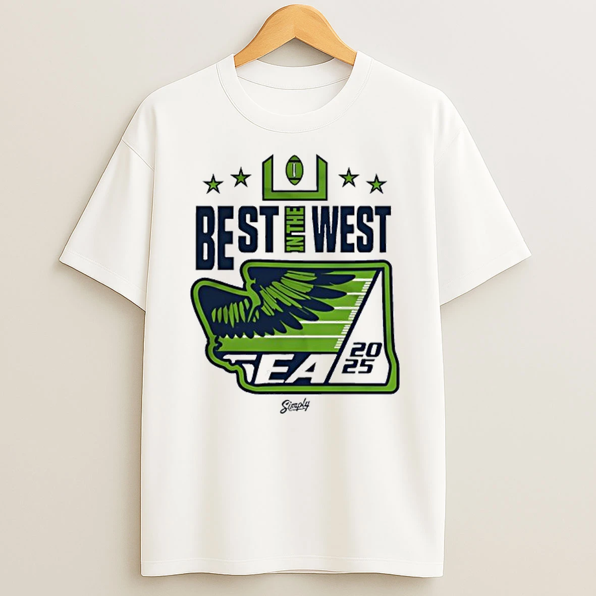 Best In The West 2025 Seattle Football T Shirt