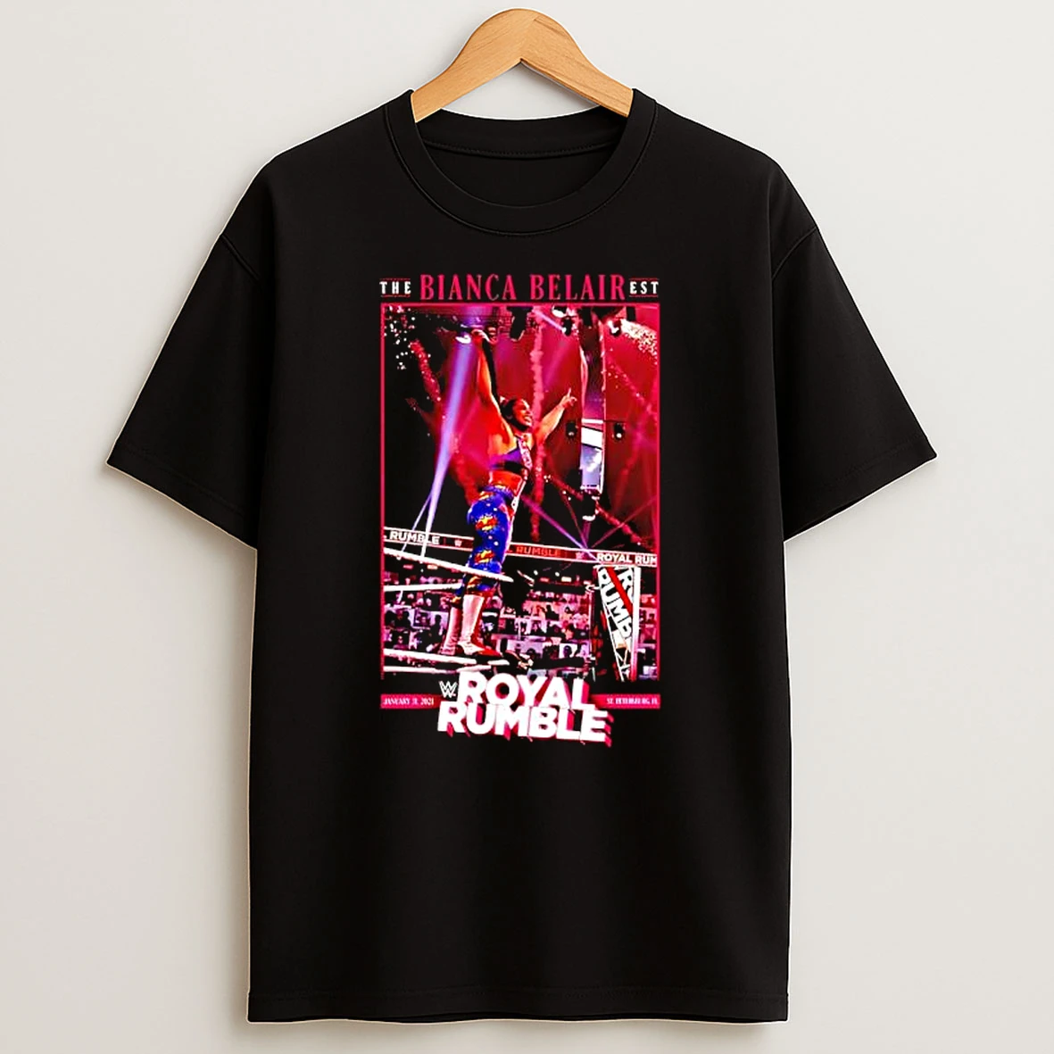 Bianca Belair Wwe Royal Rumble Graphic T Shirt