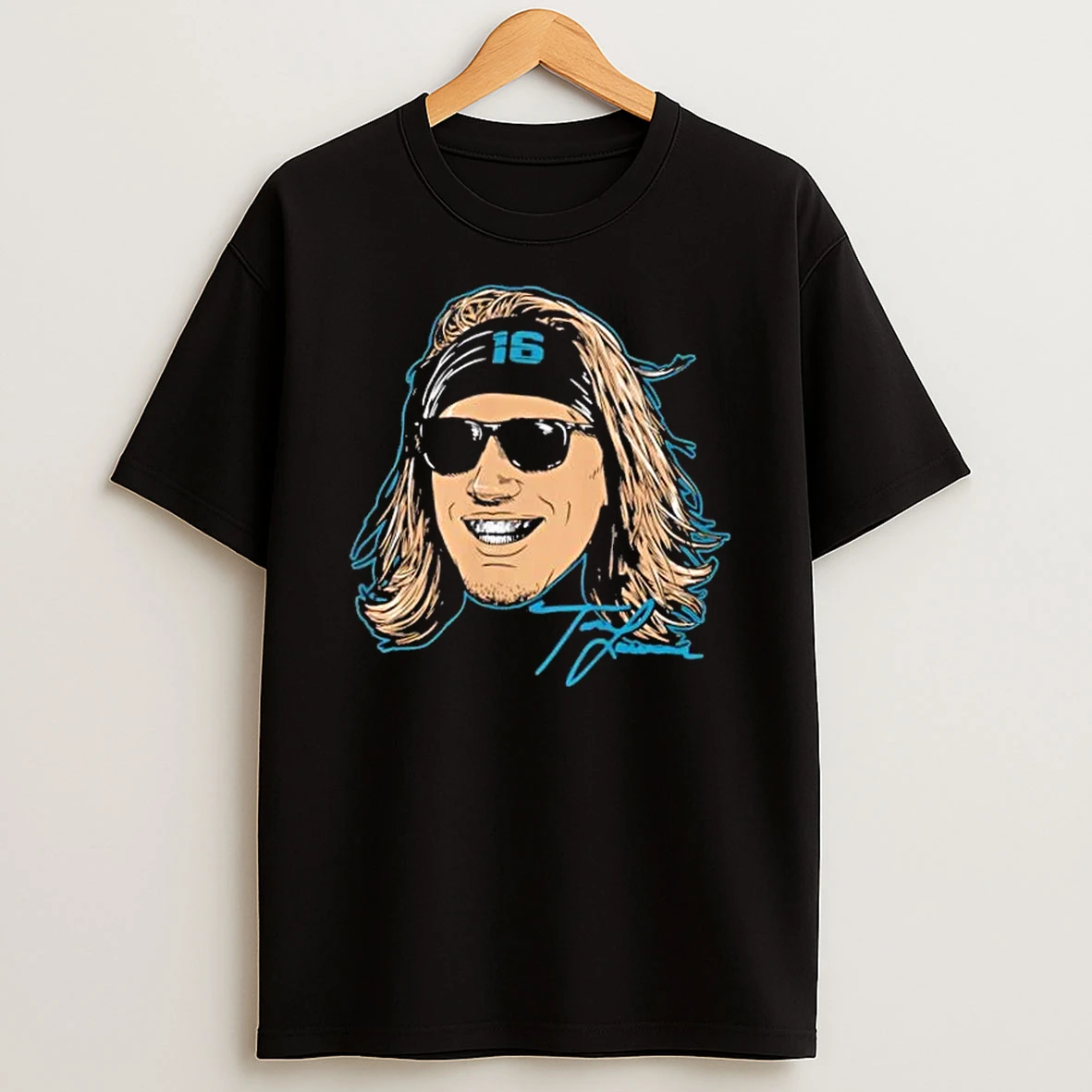 Big Face Trevor Lawrence Grill Jacksonville Jaguars Football Caricature Signature T Shirt