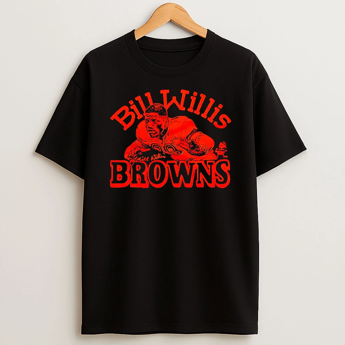 Bill Willis Cleveland Browns Signature Cartoon T Shirt