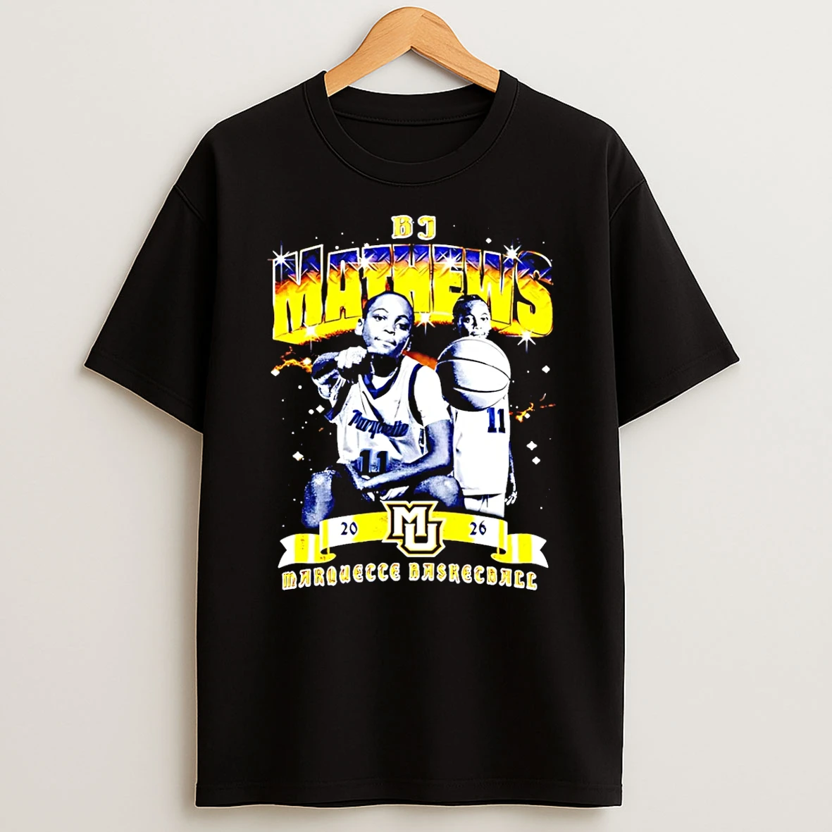 Bj Mathews Marquette Basketball Impact T Shirt