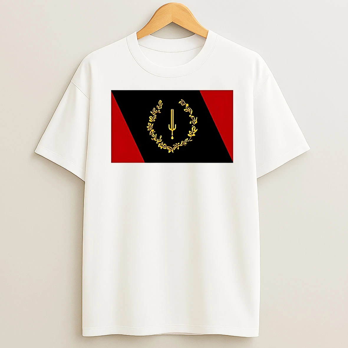 Black American Heritage Flag Circle T Shirt