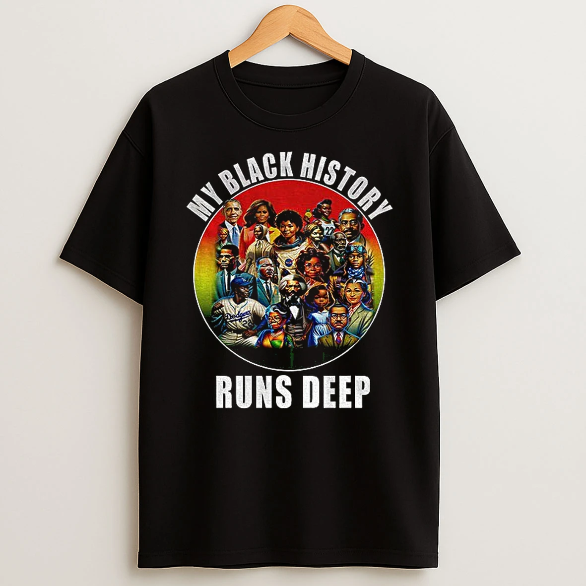 Black Leaders My Black History Runs Deep T Shirt