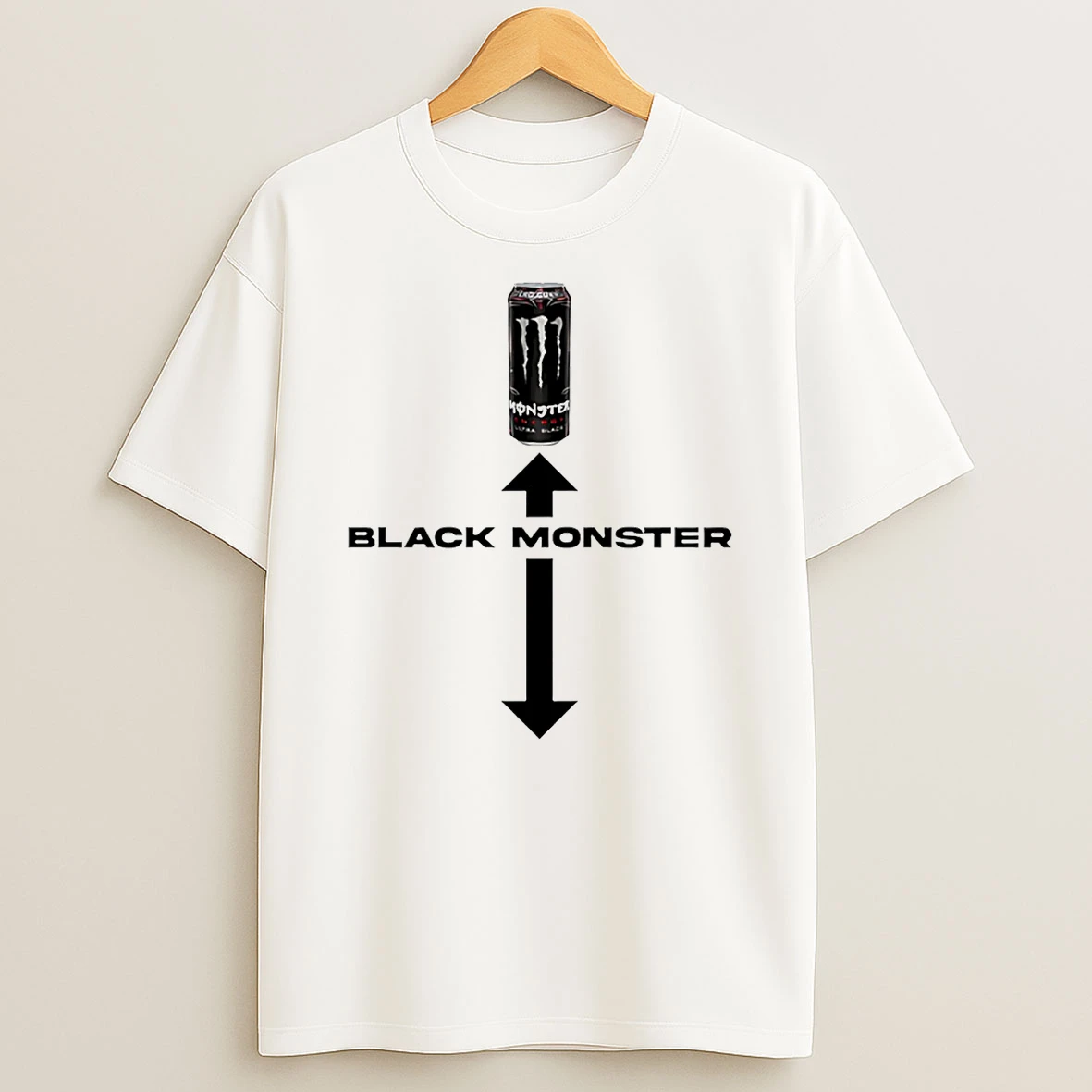 Black Monster Logo T Shirt