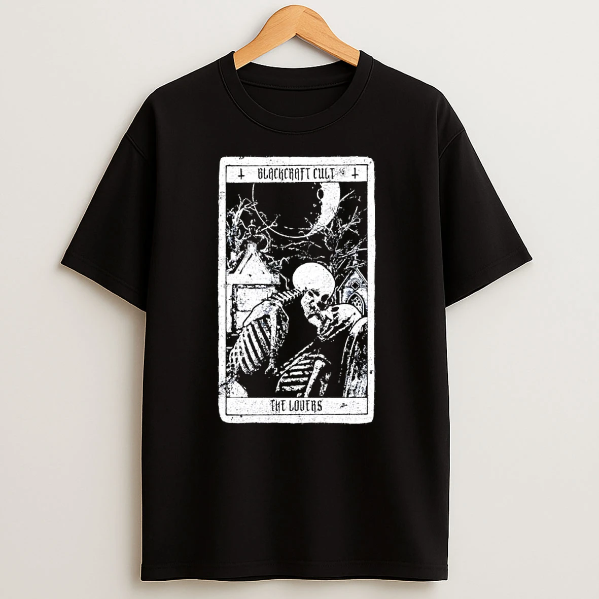 Blackcraft Cult Lovers Tarot Skeleton T Shirt