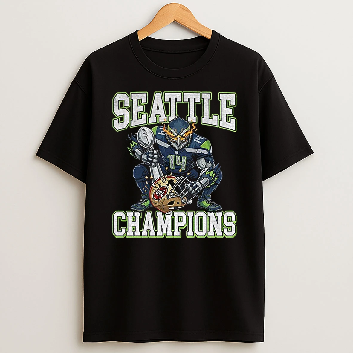 Blitz Seattle Seahawks Mascot Beat San Francisco 49ers Football Seattle Champions T Shirt