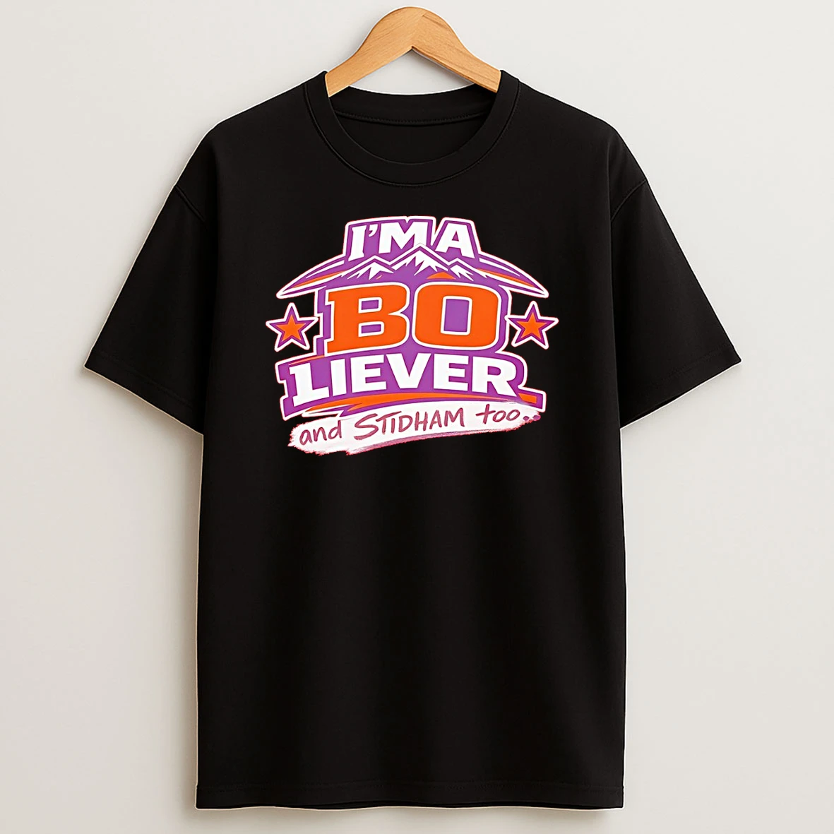 Bo Nix Vs Jarrett Stidham Im A Bo Liever And Stidham Too Denver Broncos Football 2026 T Shirt