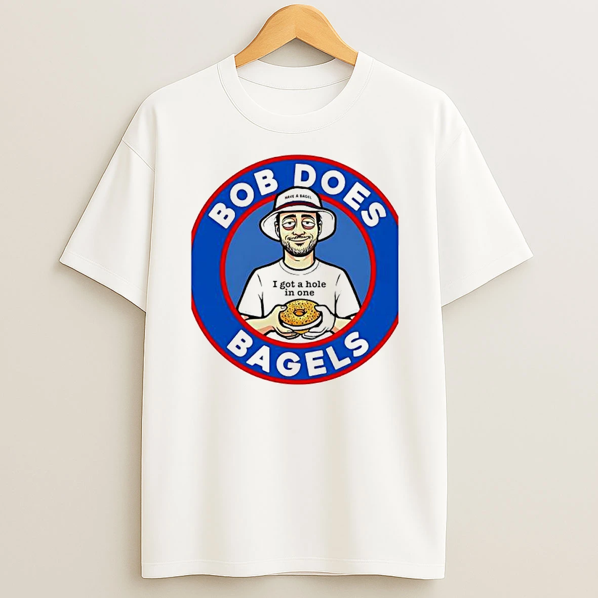 Bob Does Bagels I Got A Hole In One Logo T Shirt