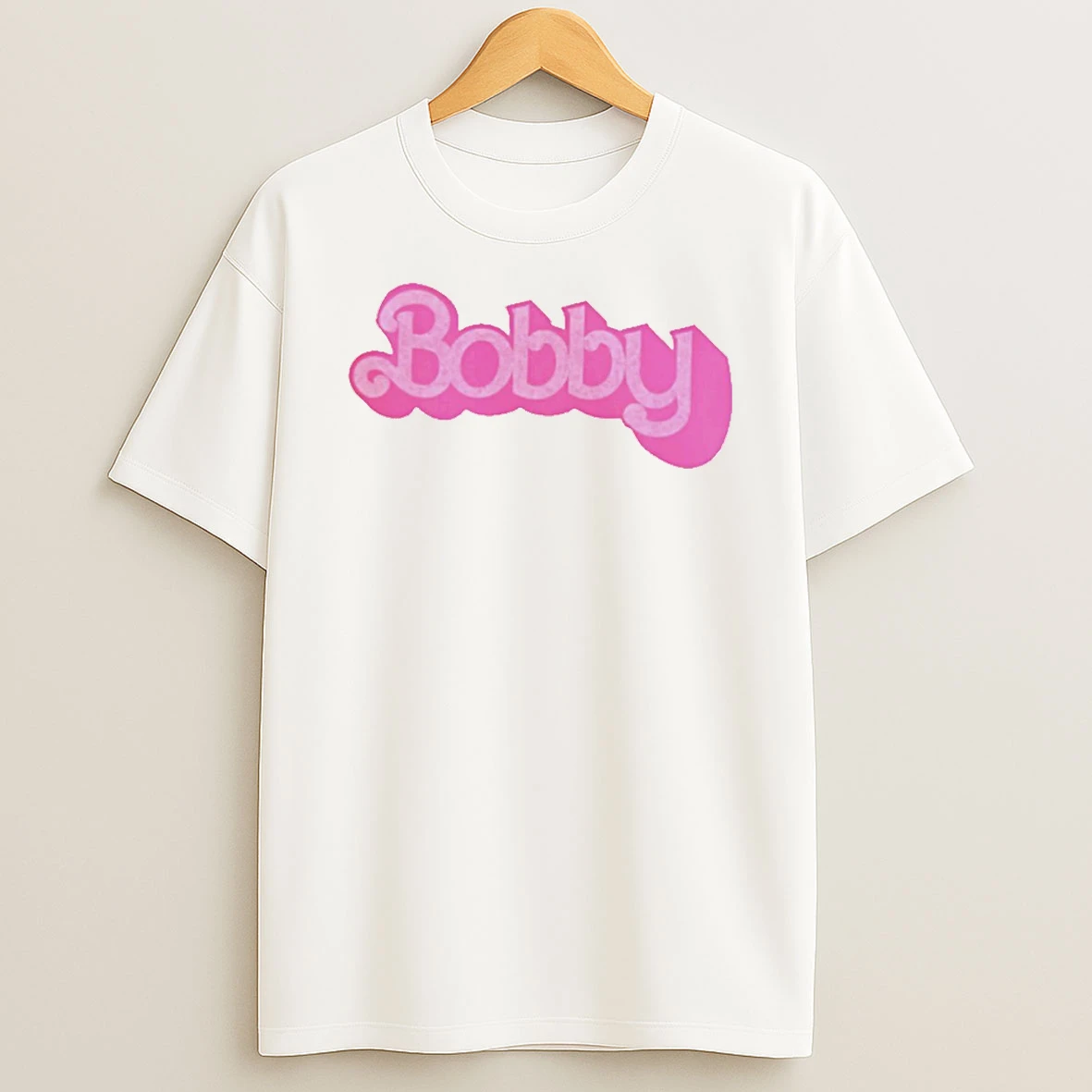 Bob Weir Bobby Barbie Pink Text Style T Shirt