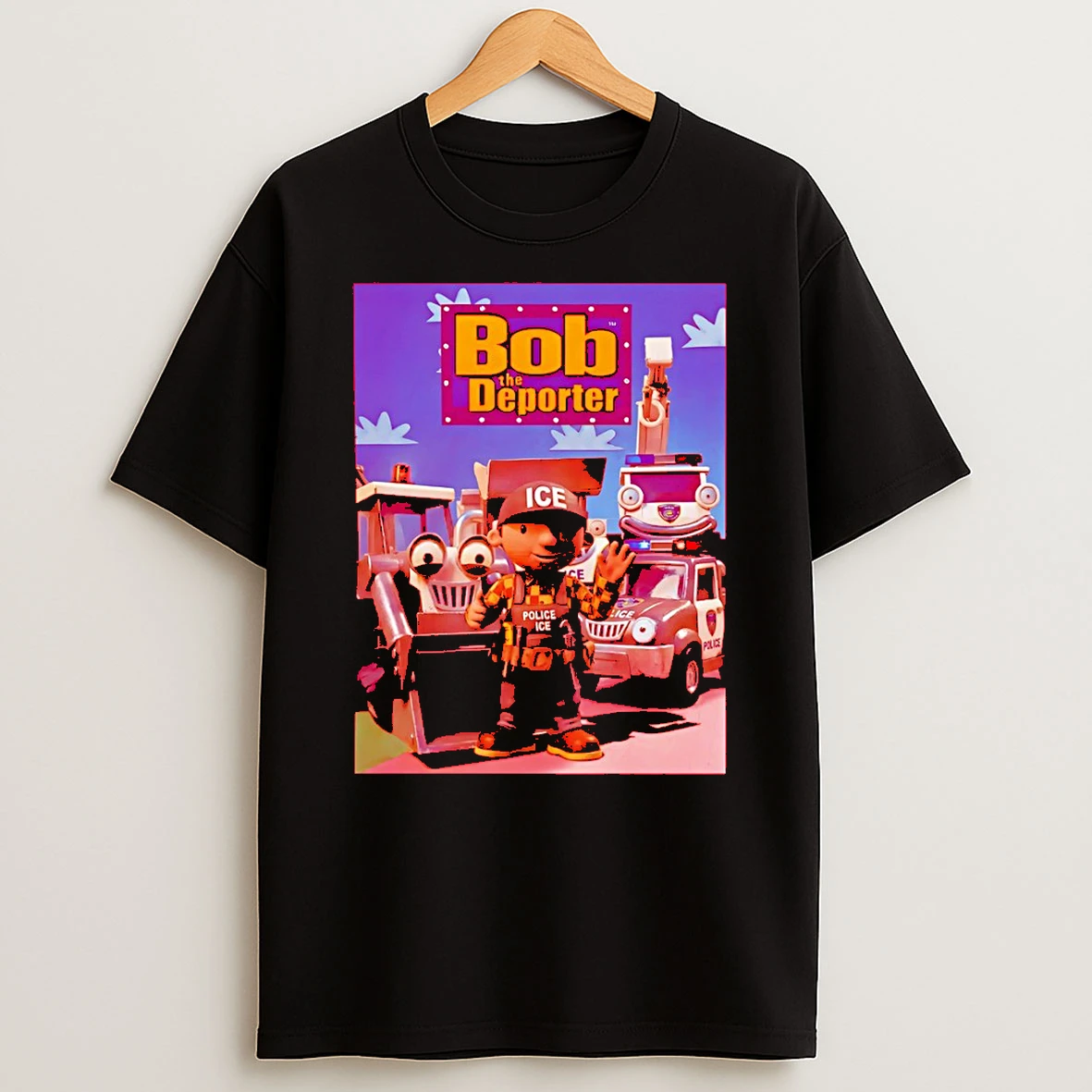 Bob The Builder Bob The Deporter Police Ice T Shirt