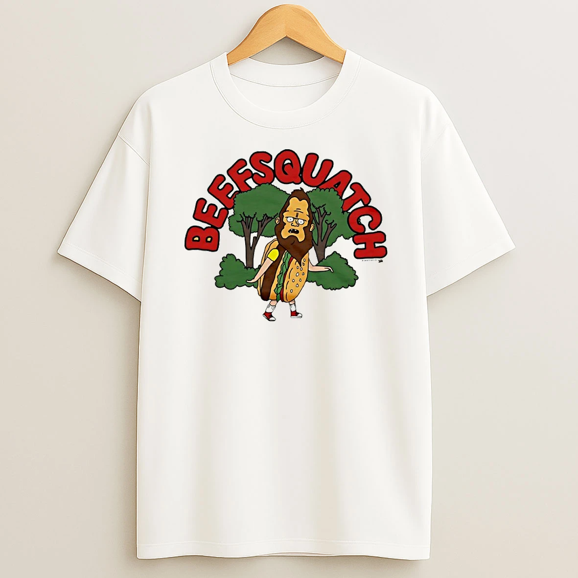 Bobs Burgers Gene Beefsquatch Circle T Shirt