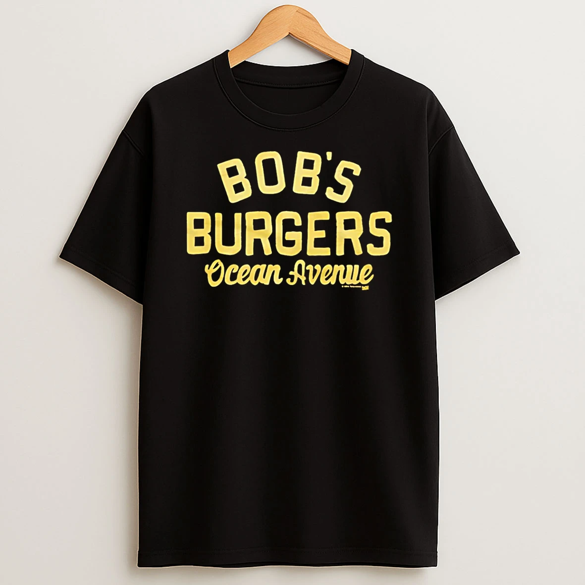 Bobs Burgers Ocean Avenue Text T Shirt