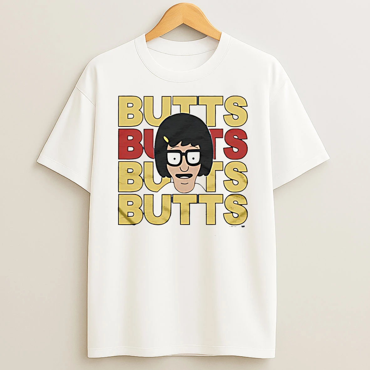 Bobs Burgers Tina Butts Repeat Cartoon T Shirt