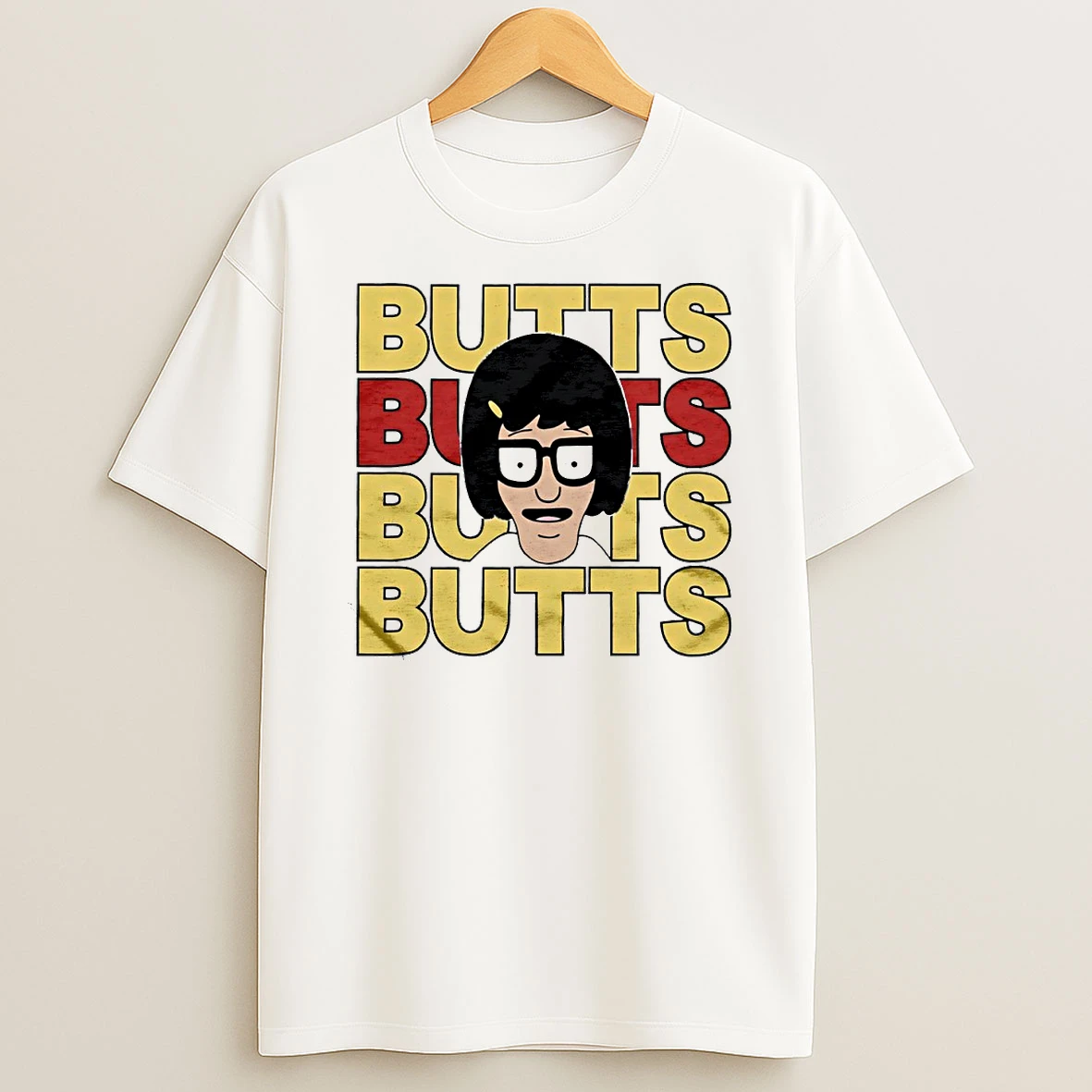 Bobs Burgers Tina Butts Repeat Circle T Shirt