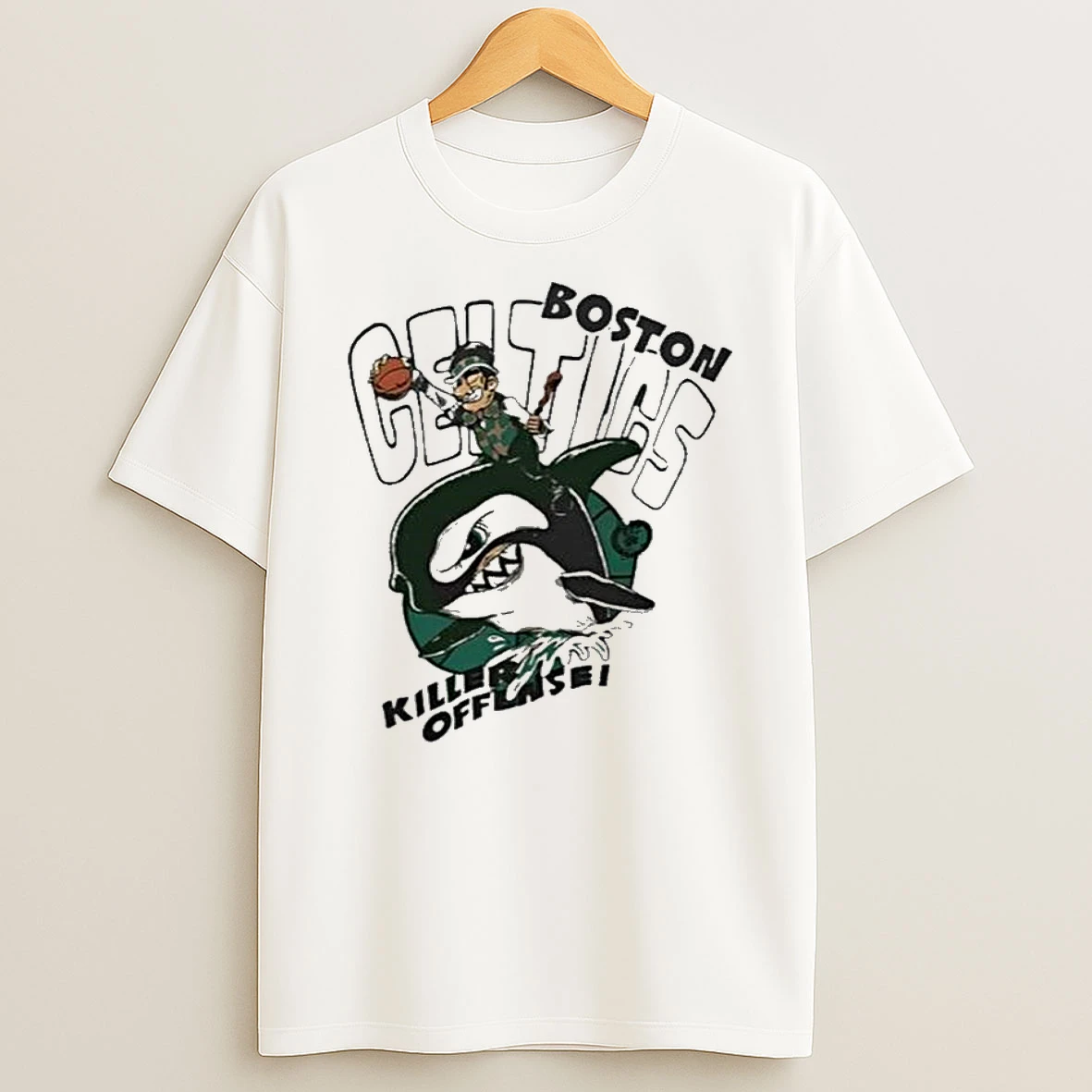 Boston Celtics Killer Offense Mascot T Shirt
