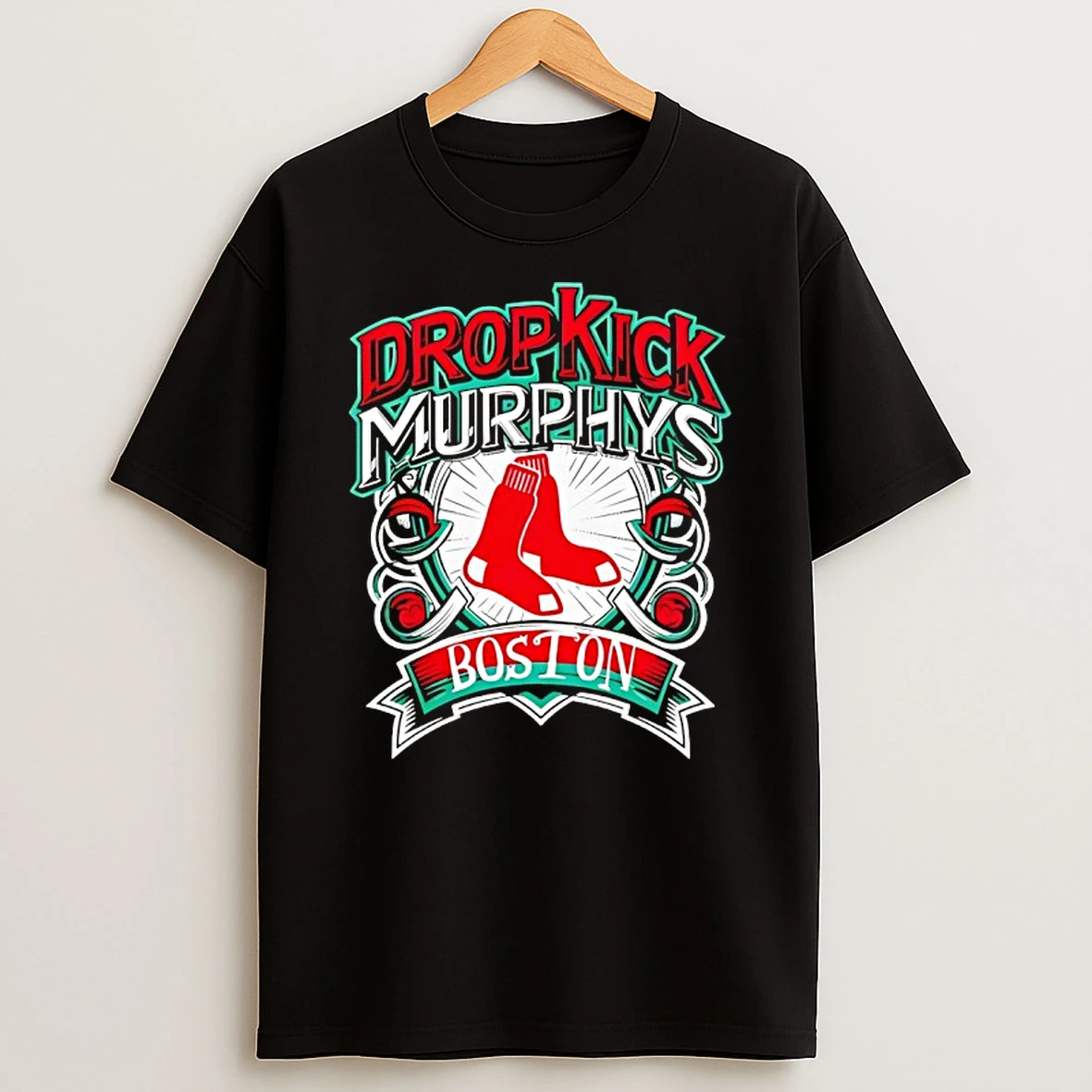 Boston Red Sox X Dropkick Murphys Logo T Shirt
