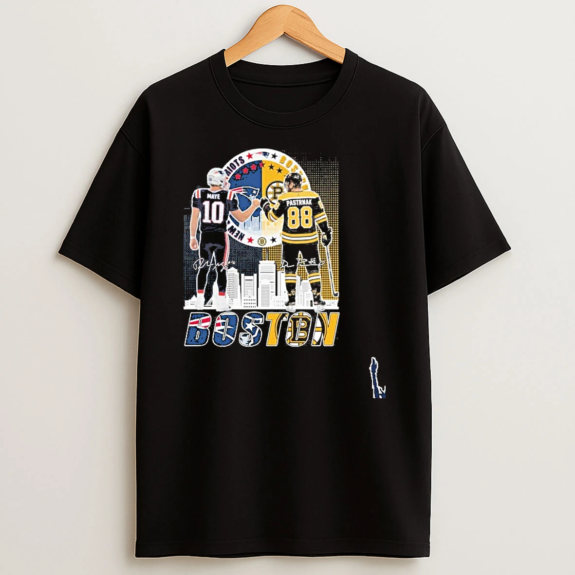 Boston Sports Teams Drake Maye And David Pastrnak T Shirt