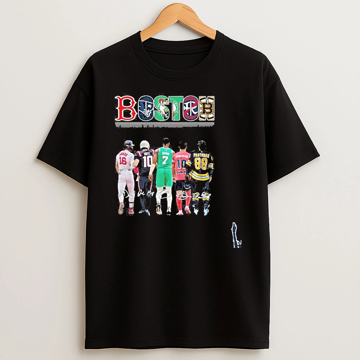Boston Team Player Signature T Shirt