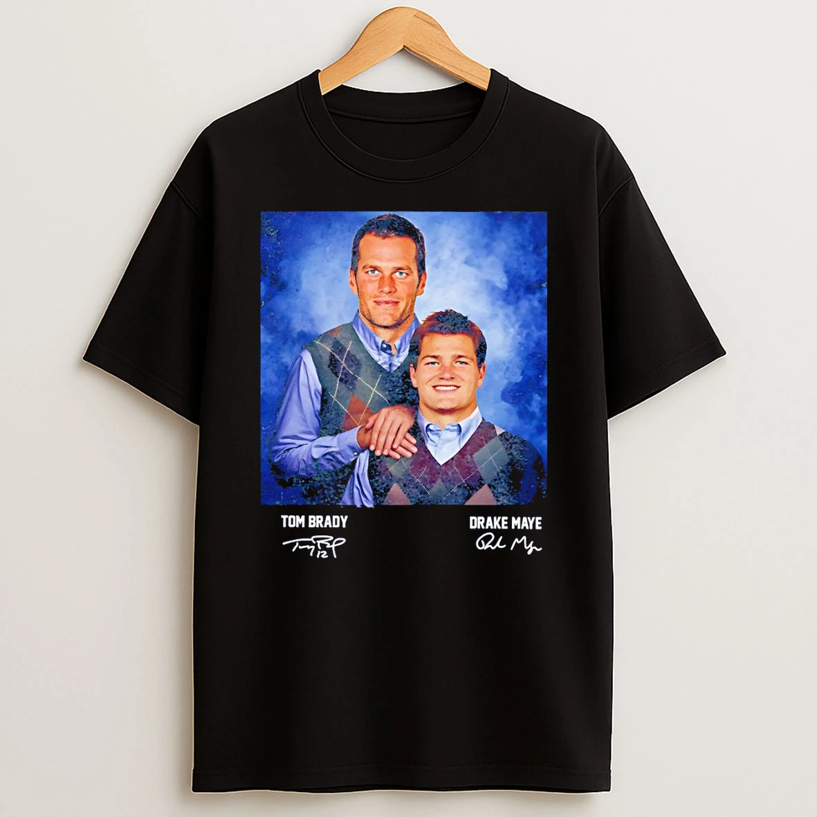 Brady And Maye New England Football Vintage Step Bros Signature T Shirt