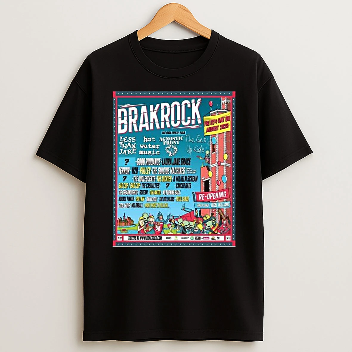 Brakrock August 7 8 2026 Duffel Belgium Concert T Shirt