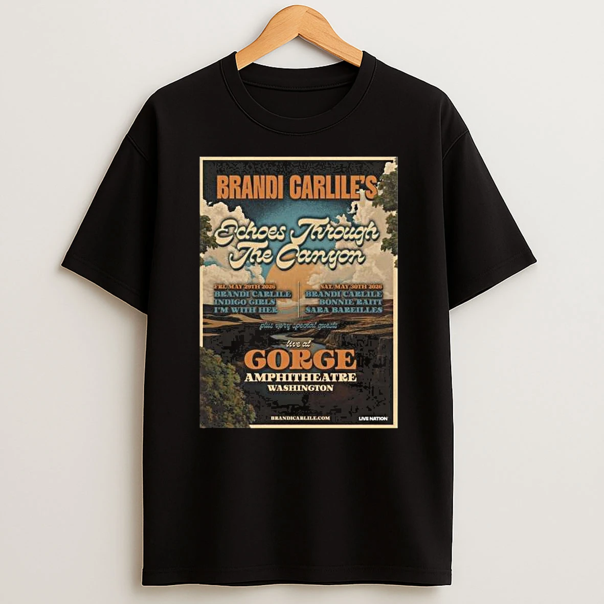 Brandi Carlile May 29 2026 At The Gorge Amphitheatre Show T Shirt