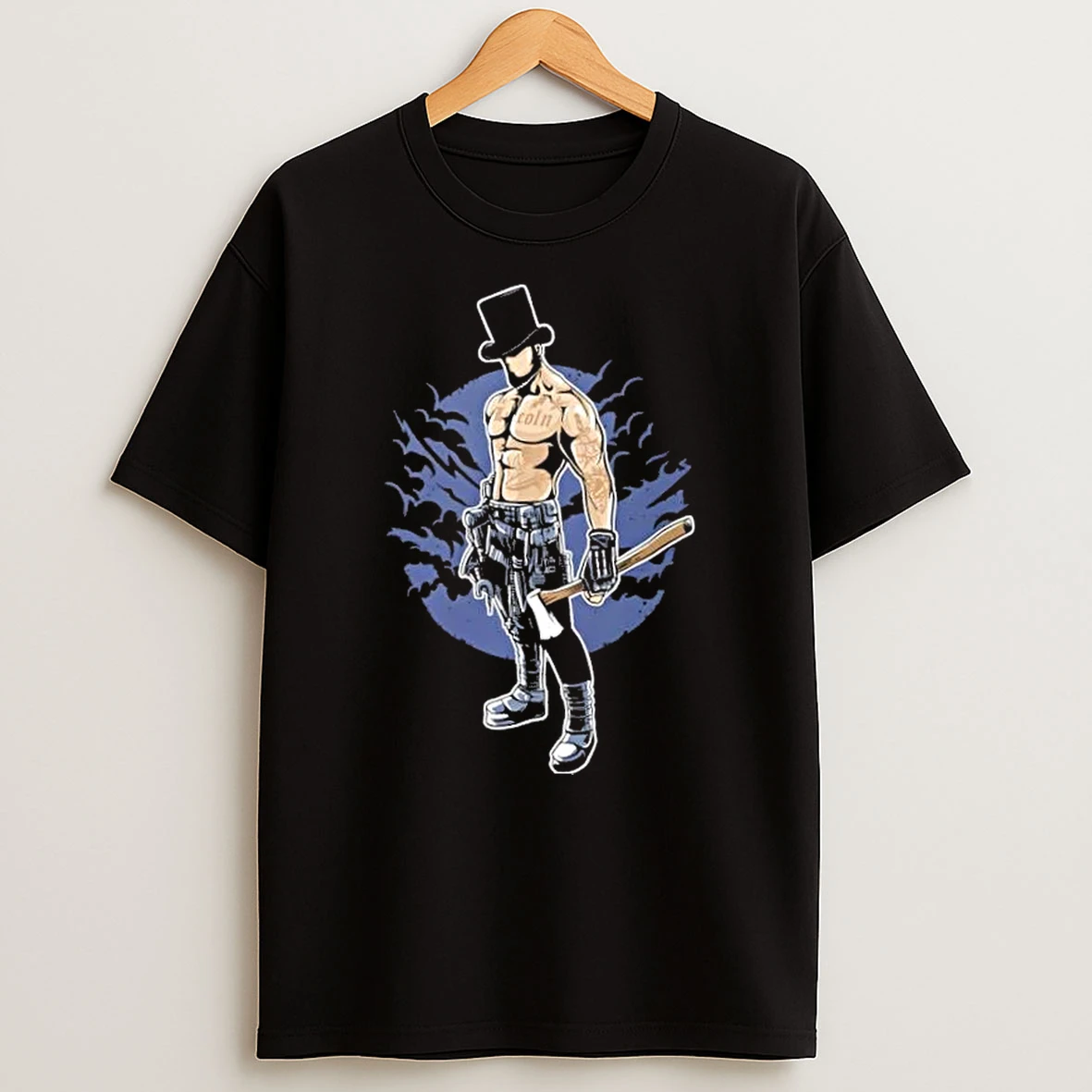 Brawny Lincoln Axeman Modern Abe Tactical T Shirt