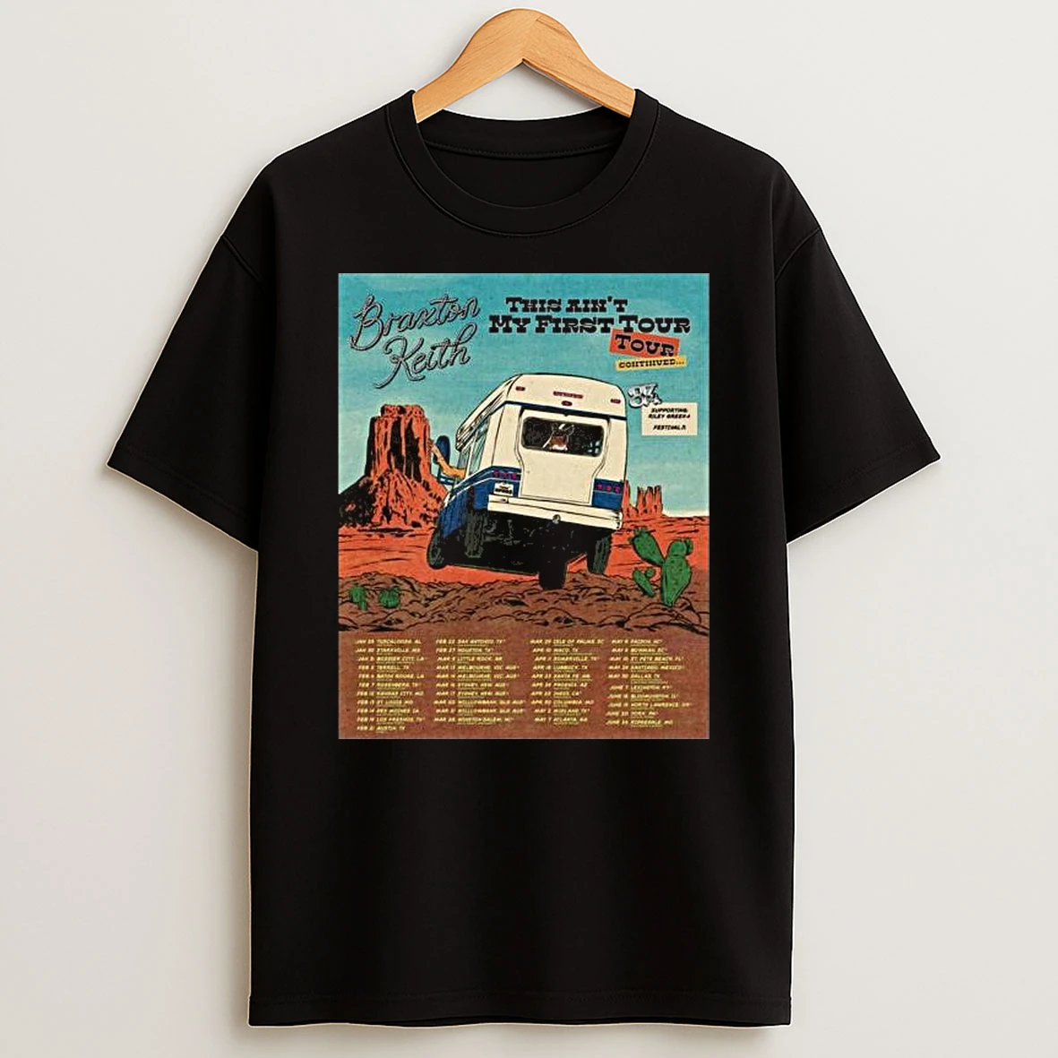 Braxton Keith This Aint My First Tour 2026 T Shirt