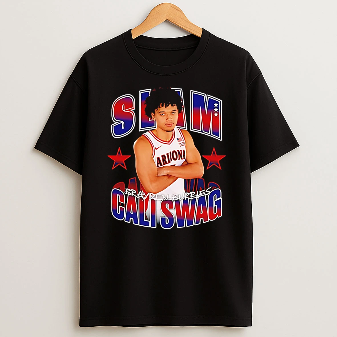 Brayden Burries Arizona Wildcats Cali Swag Slam Signature T Shirt