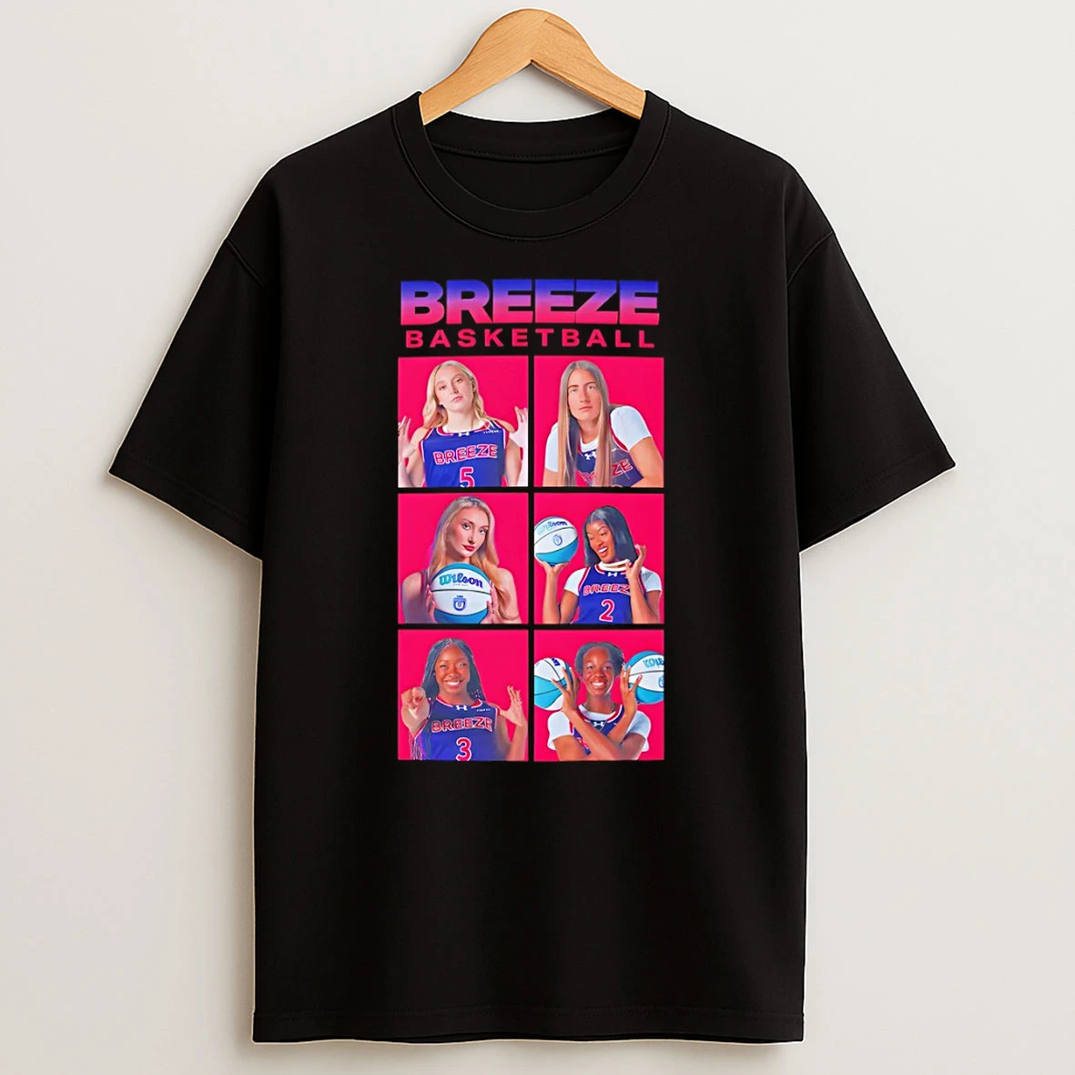 Breeze Basketball Unrivaled Merch Hoops Paige Bueckers T Shirt
