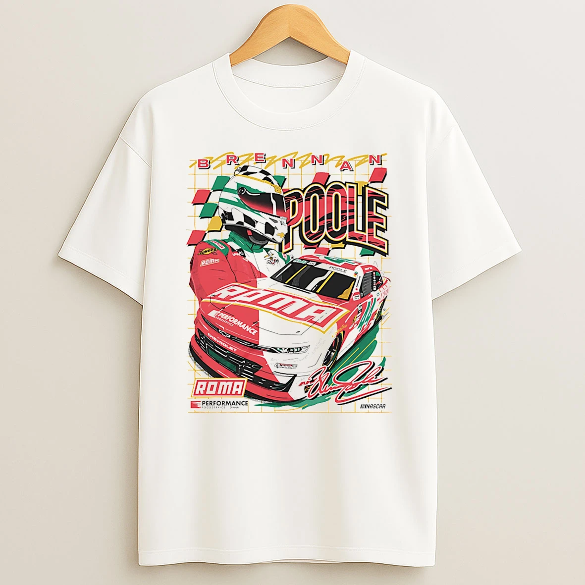 Brennan Poole 44 Roma Daytona Race Day T Shirt