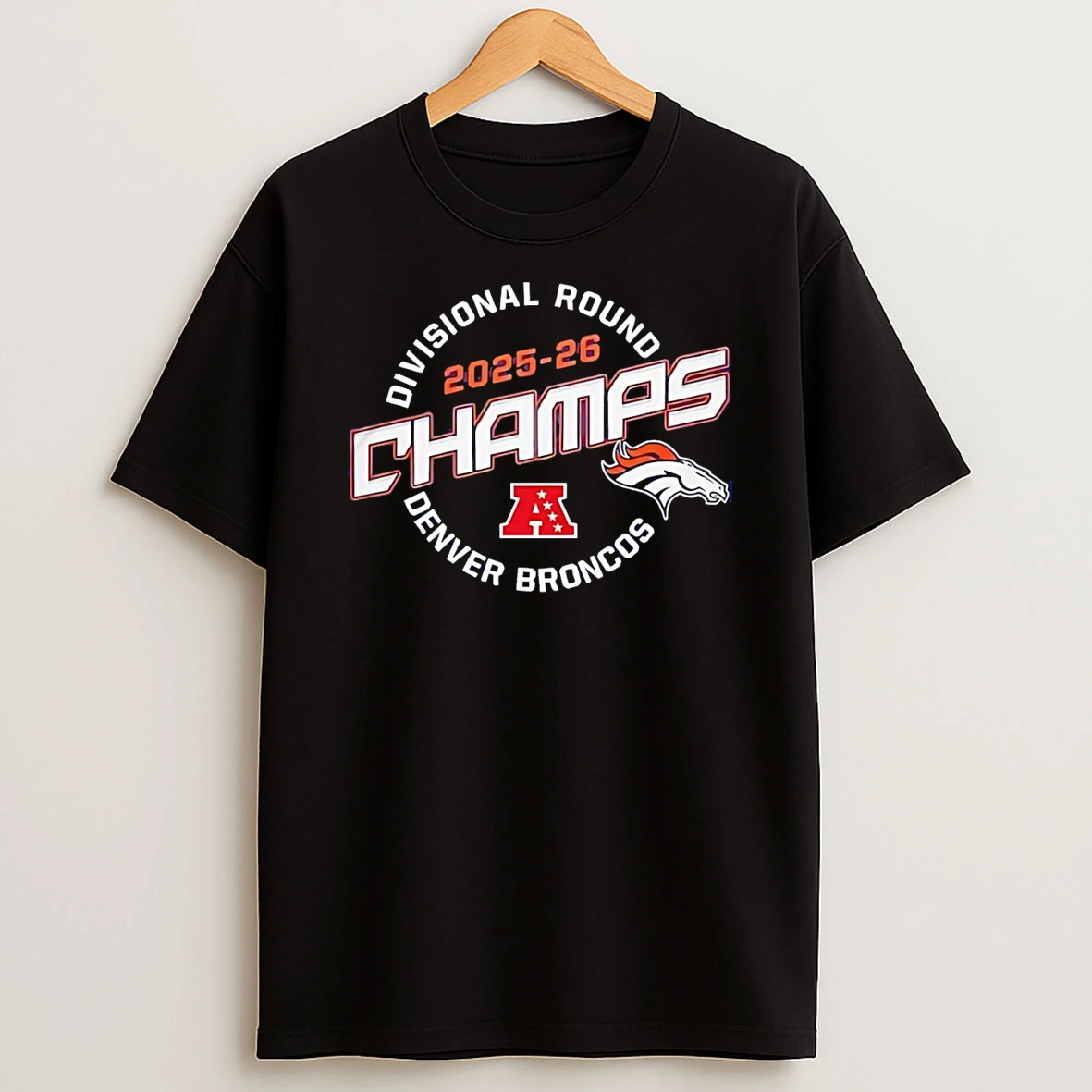 Broncos Champs Divisional Round 2025 26 T Shirt