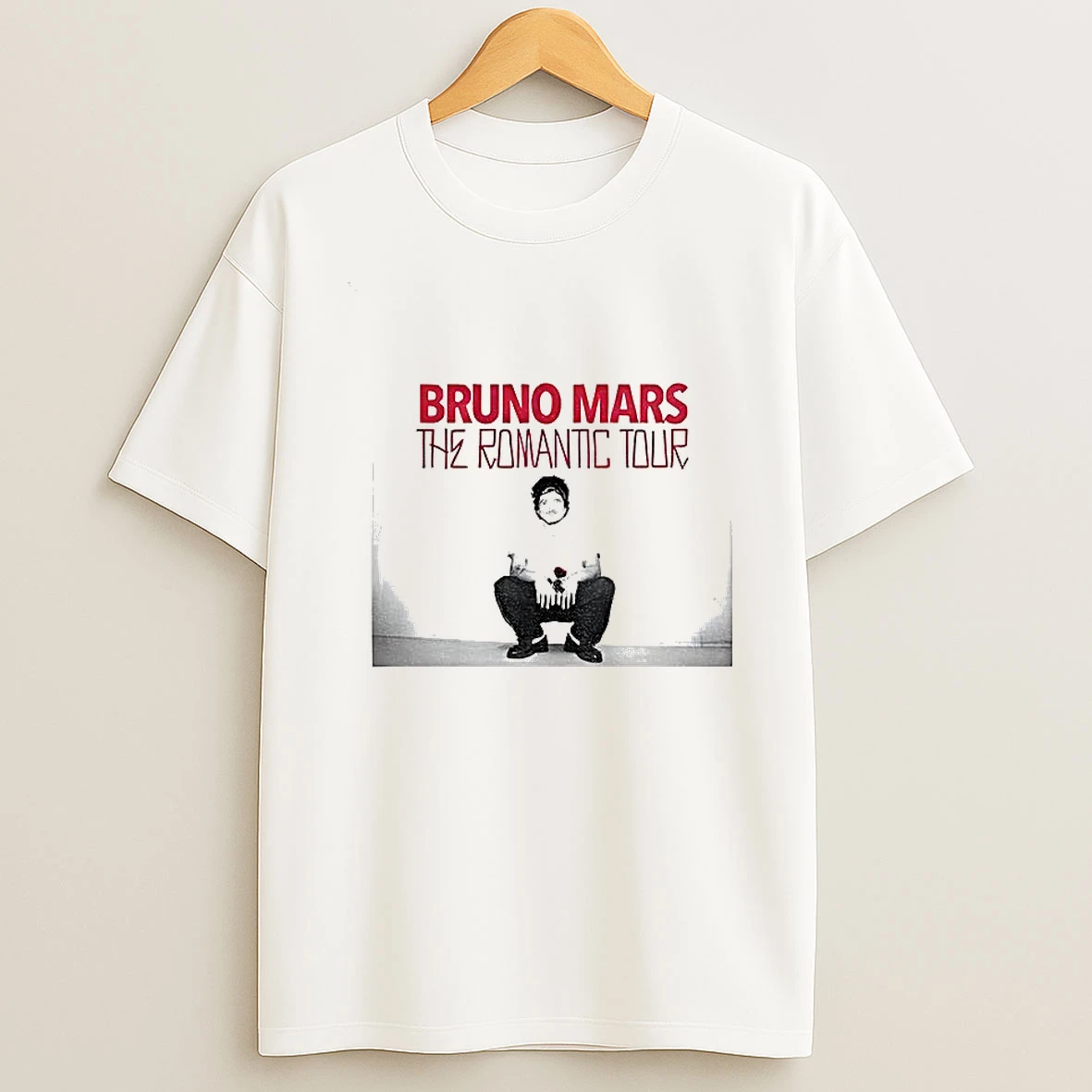 Bruno Mars Pop Music The Romantic Tour Vintage T Shirt